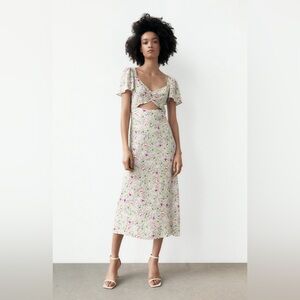 Zara midi cutout dress. Size Small